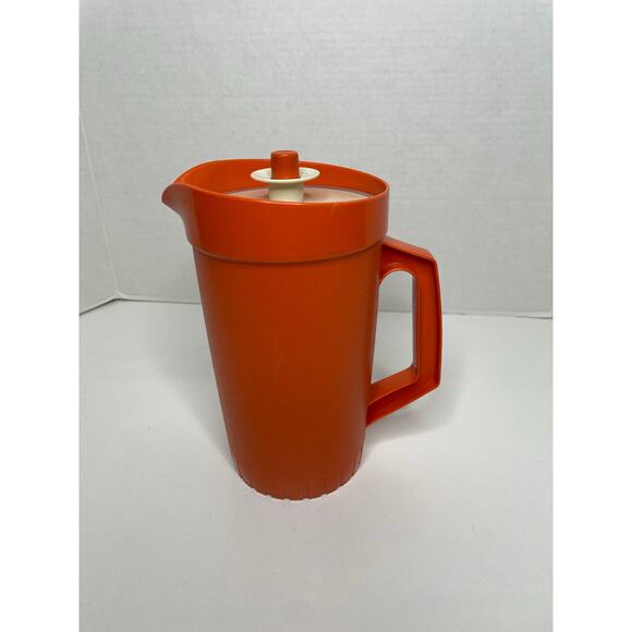 Vintage Tupperware Toys Orange Mini Pitcher with Lid - Picture 1 of 5